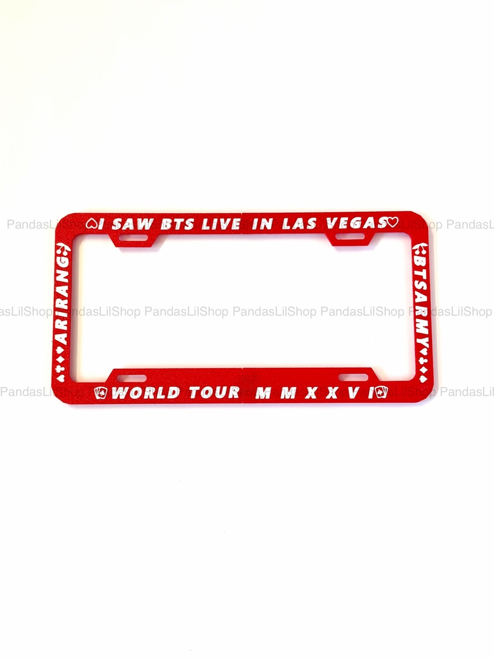 I saw BTS in Las Vegas Arirang World Tour
Themed License Plate Frame